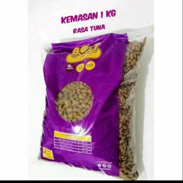 Pakan kucing  Bolt Repack 1 kg