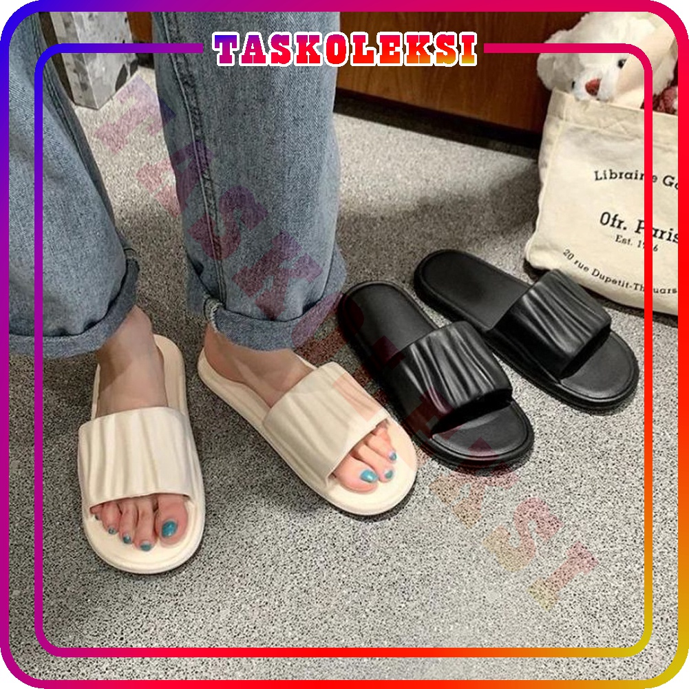 ☛TK☚ Sandal Kerut Wanita Jelly Balance R795