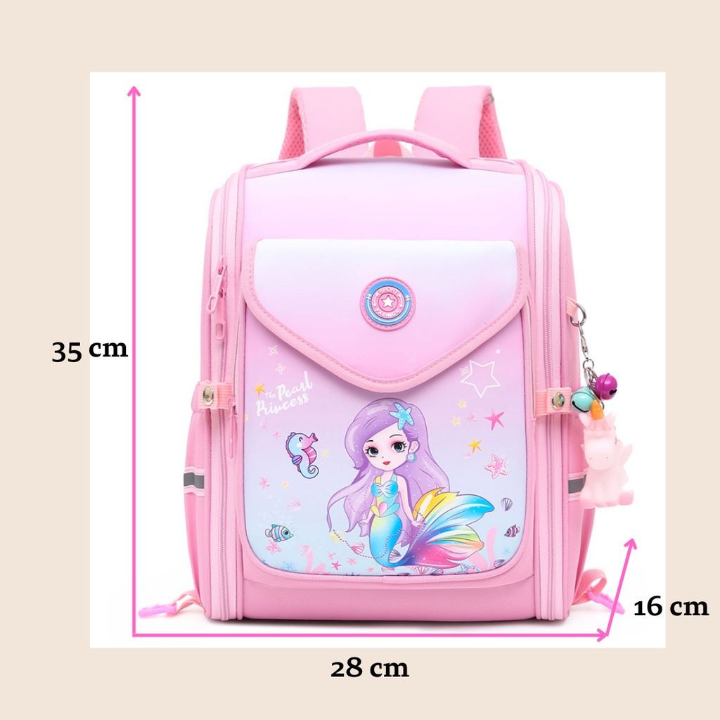[MONA] TAS SEKOLAH RANSEL ANAK CEWEK MOTIF PUTRI DUYUNNG LUCU UNIK CUTE IMPORT PREMIUM -M0182