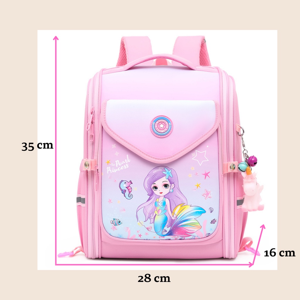 MTOYS] TAS RANSEL ANAK CEWEK MOTIF PUTRI DUYUNNG LUCU UNIK CUTE IMPORT PREMIUM M0182