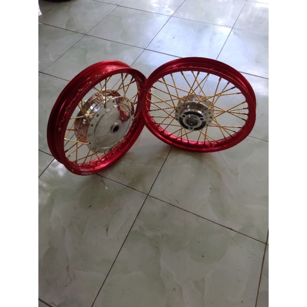 velg Mio/ x ride 115/125 tapak lebar 215/185x14
