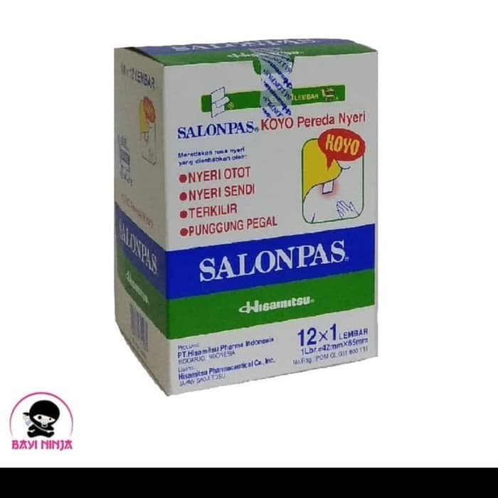 

Salonpas 1 box isi 12 lembar