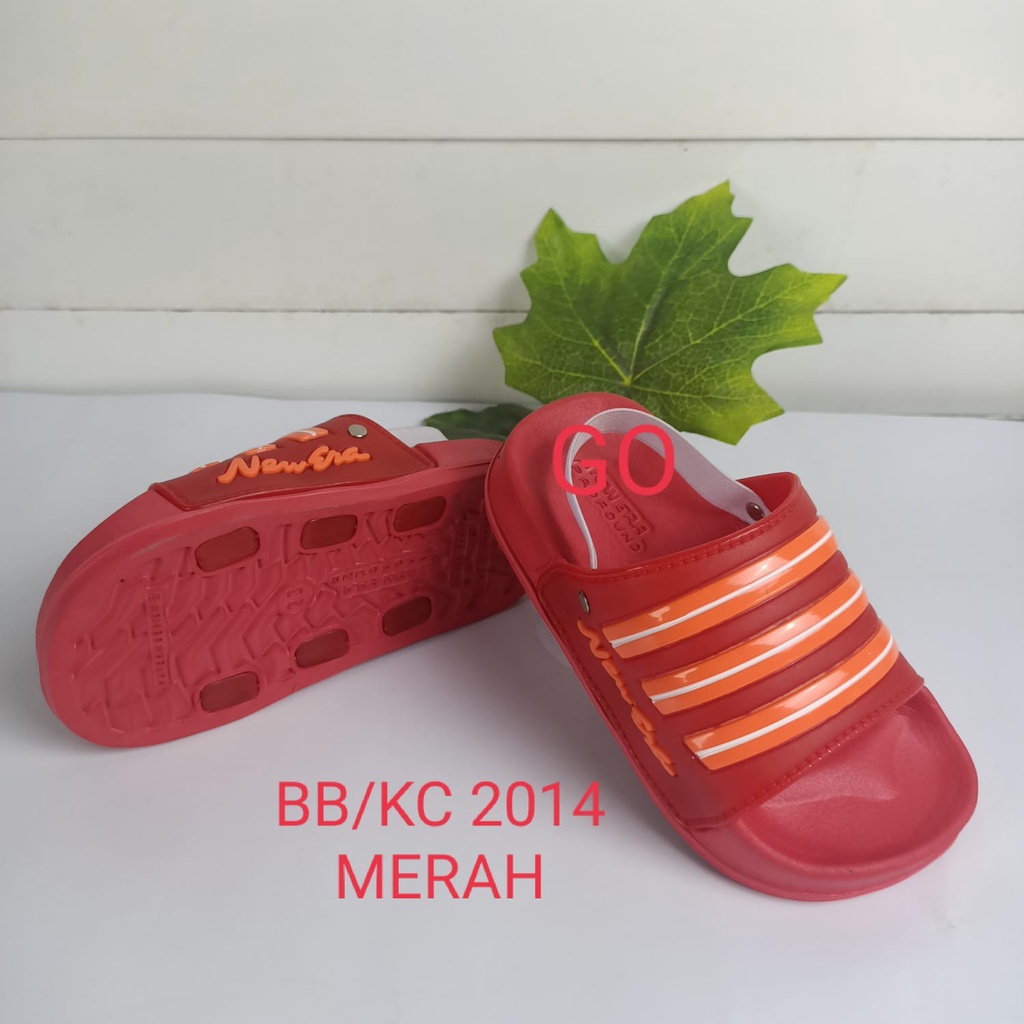 gof NEW ERA BB CNC 2014 Sandal Anak Laki Laki Sandal Tali Karet Belakang Original