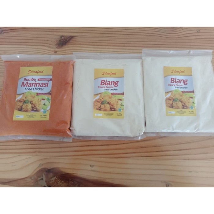 

D02D1 #Paket 3 Selerafood Bumbu Marinasi 1 Pack @500 G & Biang 2 Pack @200G Da01D100