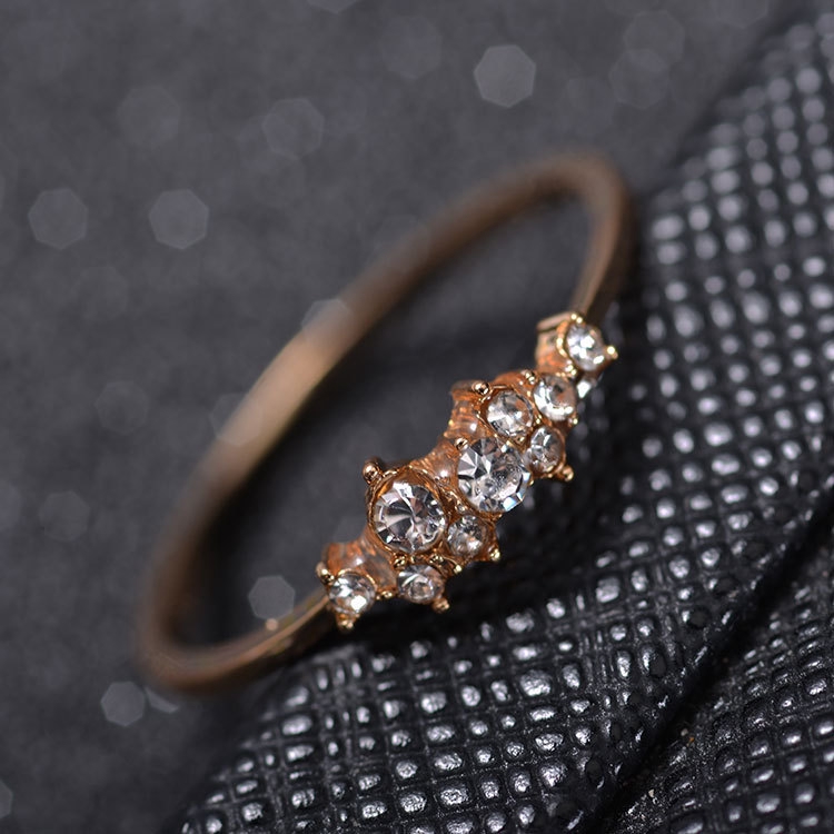 Cincin Model Terbuka Warna Emas 18K Gaya Korea untuk Wanita