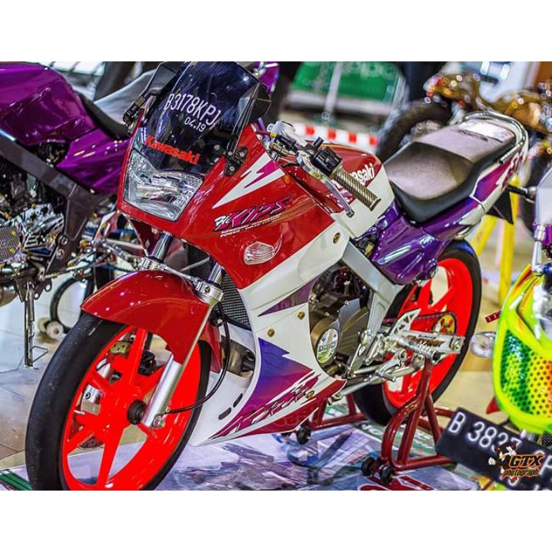 Jual Striping Ninja SSR konsep KR Ultra thailand warna biru hitam merah