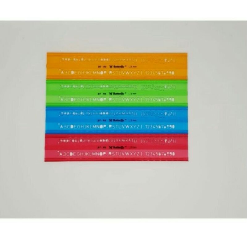 

Penggaris Sablon Mal Huruf BT-R5 Butterfly 5mm