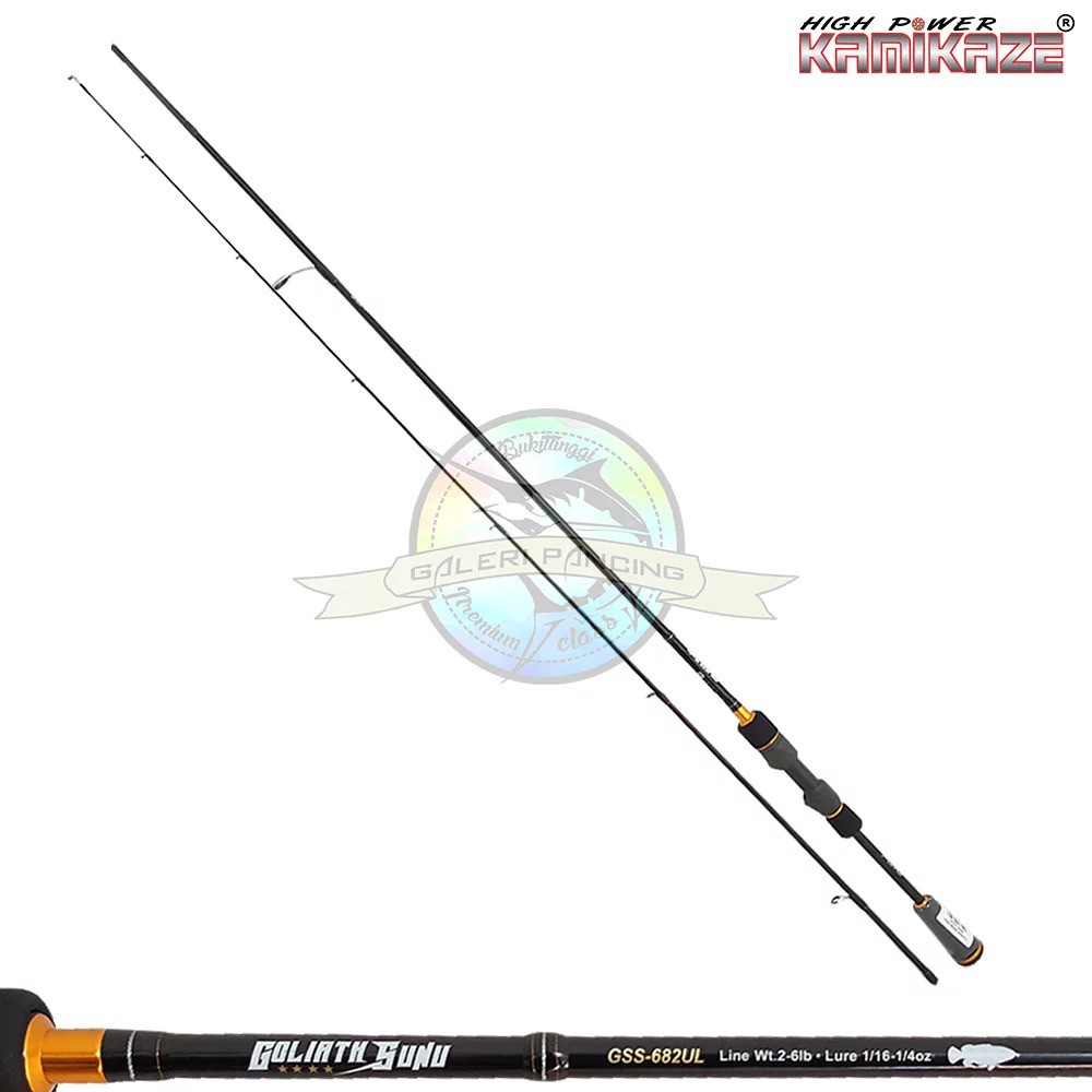 Joran Pancing Kamikaze Goliath Sunu 682 UL 2-6lb 208cm Fuji