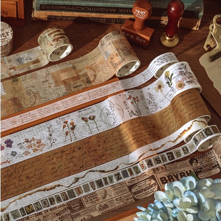 

HI416 Washi Tape Vintage Old Fashion Untuk Jurnaling Scrapbook