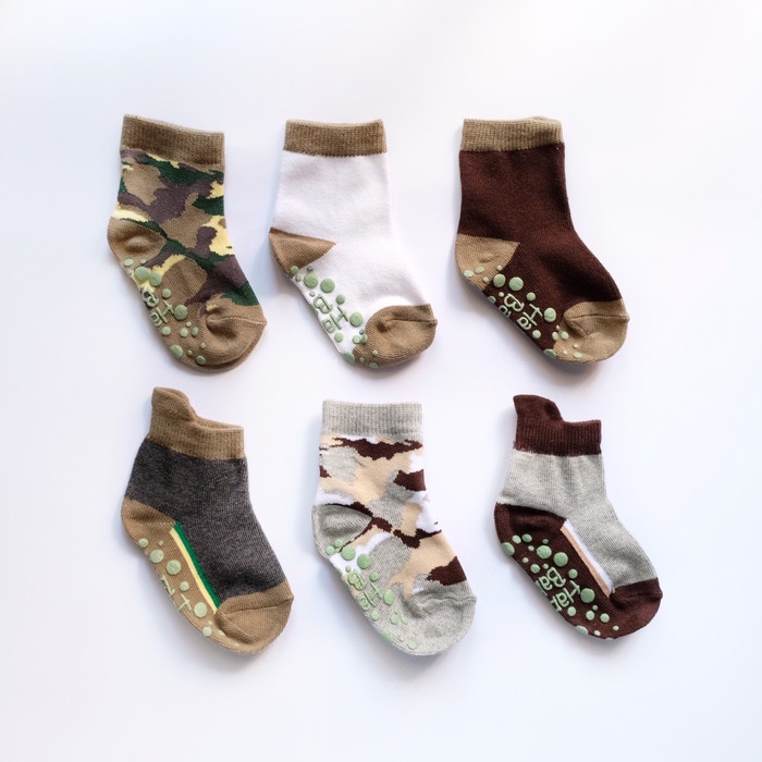 Happy Baby Army Socks Kaos Kaki Bayi Isi 6 Pasang