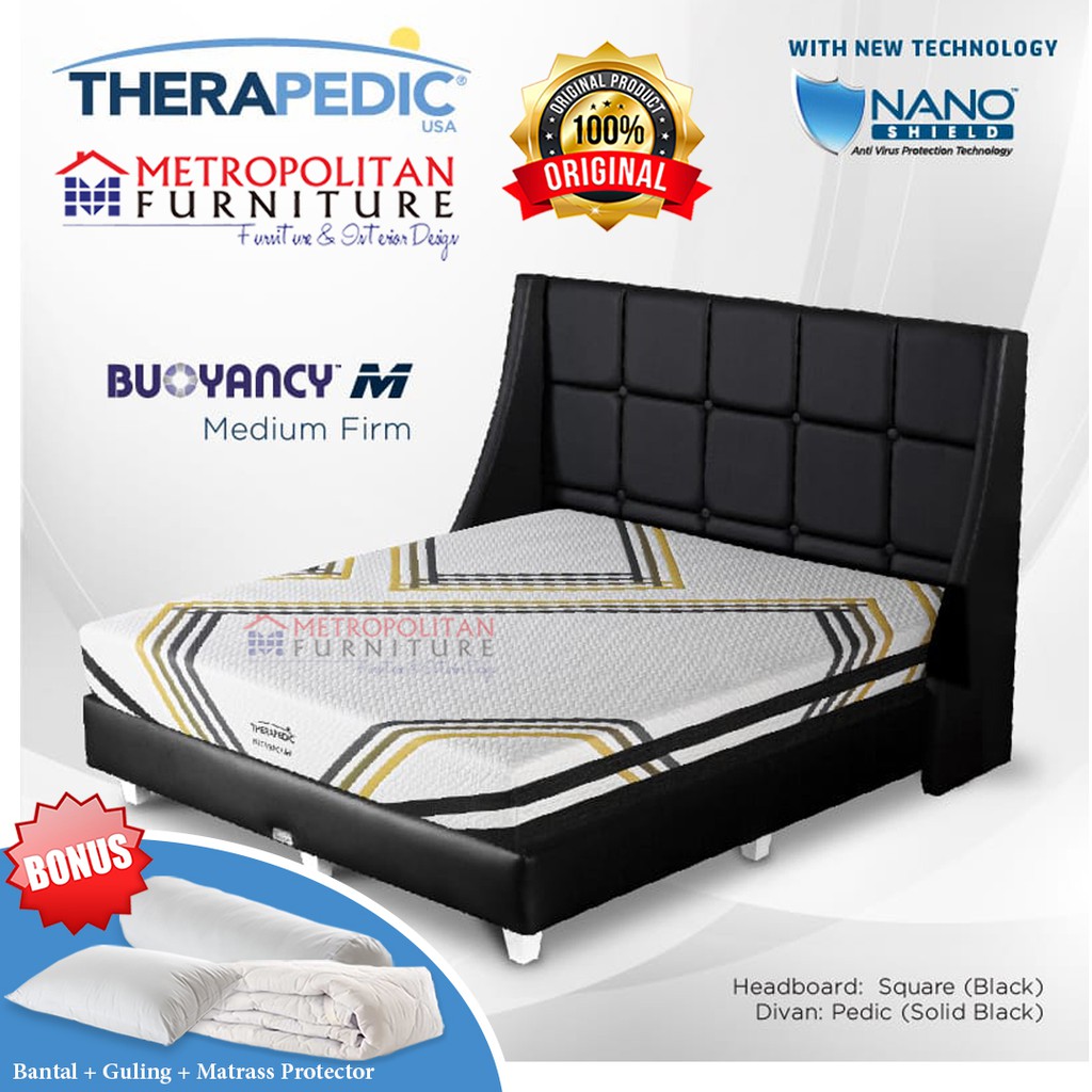 Set Springbed THERAPEDIC Buoyancy M Full Set / Spring bed Matras