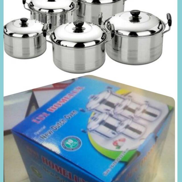 Panci susun 5 stainlees