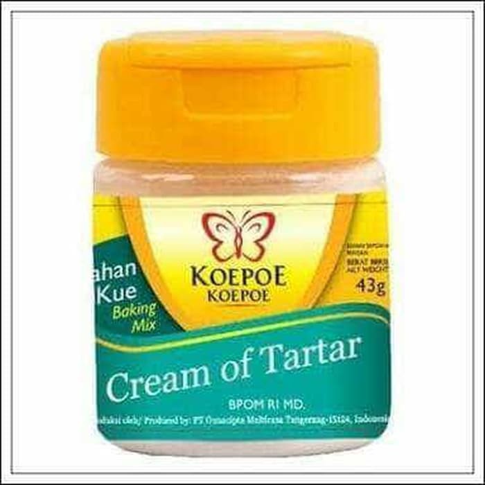 

[TERBAIK] Cream of tartar koepoe koepoe tar tarkrim bubuk pelapis kue 43gram