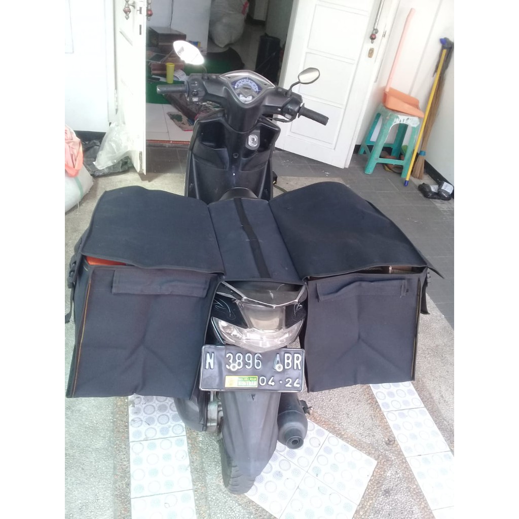 Armour Military Tas Pos Obrok Terpal  Tas Motor / Tas Obrok / Tas Kurir/ Tas Rengkek Terpal