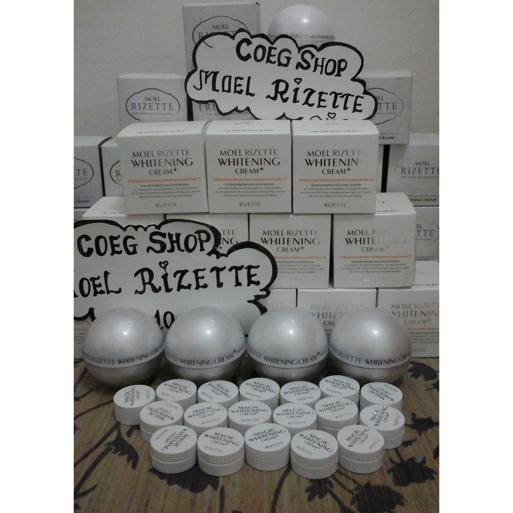 Moel Rizette Whitening Cream plus 2nd Generation Full Jar 50gr