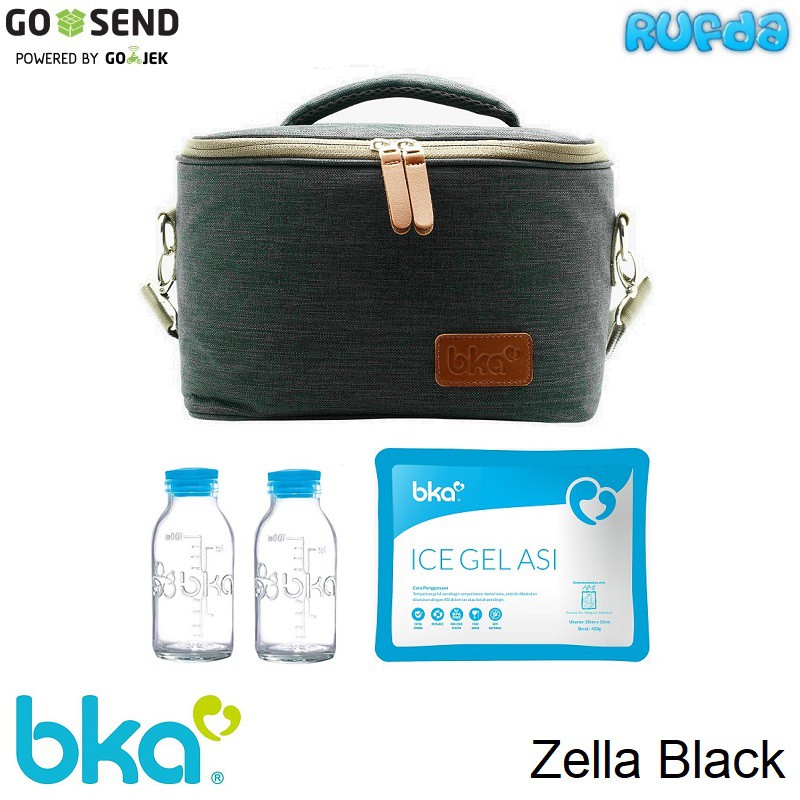 (Hitam) BKA Cooler Bag / Coolerbag, Tas Pendingin ASI Perah