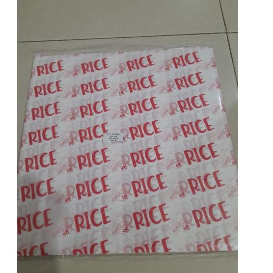 

➾ Kertas Nasi Motif Printing 30x30 cm - Anti Lengket isi 100 pcs ♙