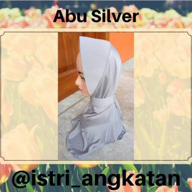 Jilbab Abu Silver