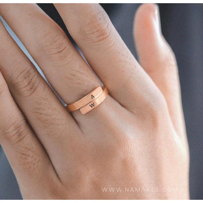 Espoir Ring Engrave name / initial