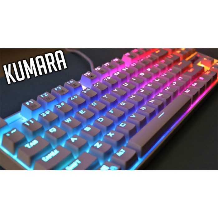 Keyboard Gaming Mechanical Redragon TKL White RGB Kumara K552W-RGB