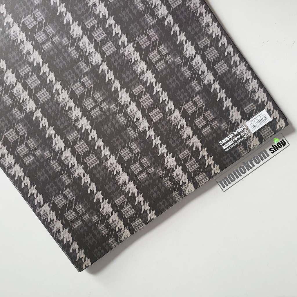 Kertas Kado Sansan Wawa Motif Pattern Abstrak Dark Grey Abu Abu Tua - Wrapping Paper