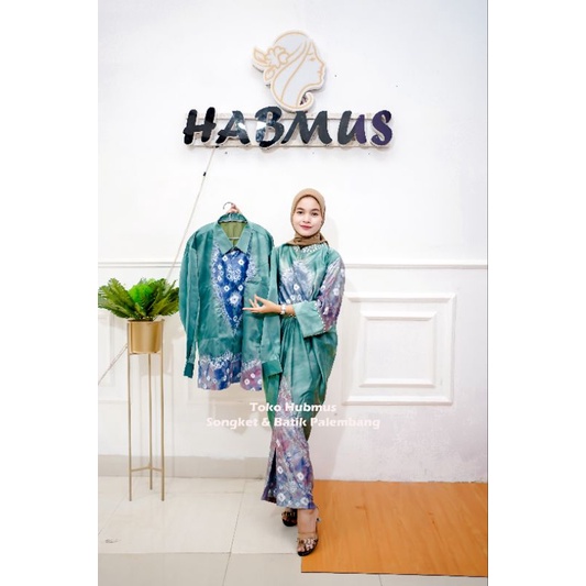 couple kaftan jumputan palembang asli sutra silk