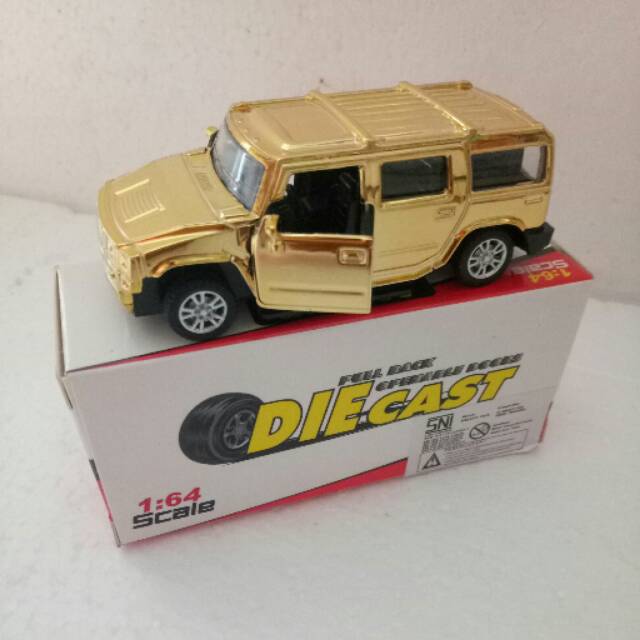 DIECAST HUMMER BAN KARET 1:64