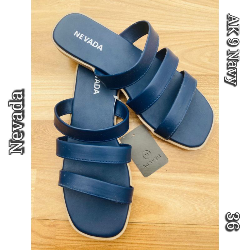 Ak 9 navy sandal nevada cantik