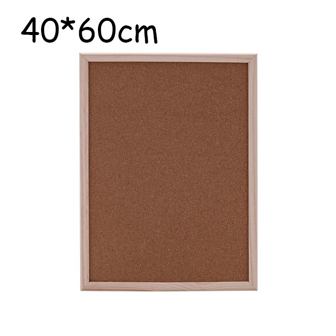 Message board information board wooden board Papan informasi papan pesan papan kayu gantungan dindin-Standar（40*60）