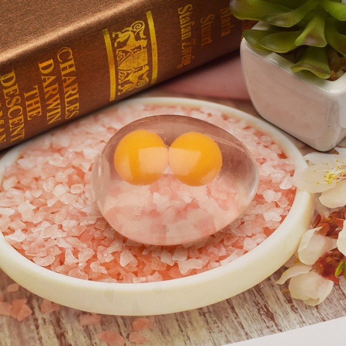 SPTE splat toy telur stress ball squeeze egg squishy prank gag mainan