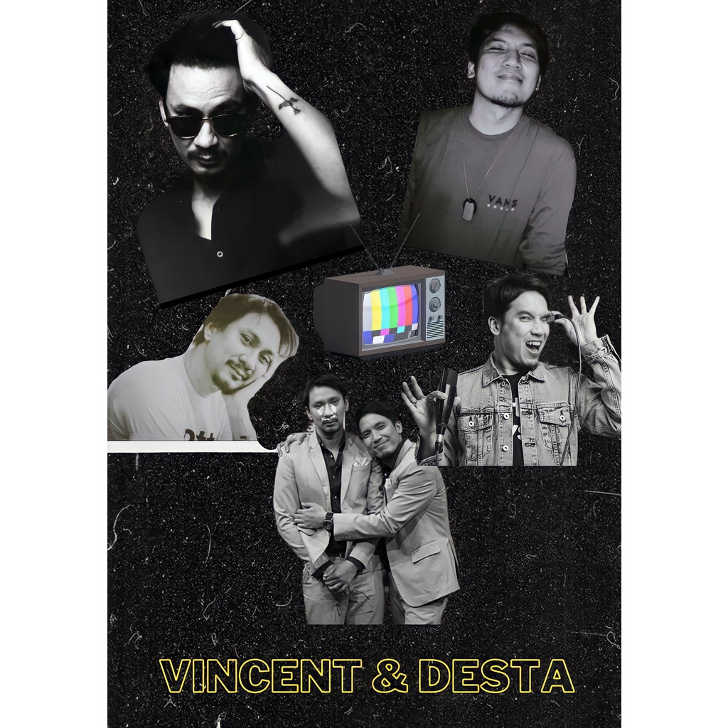 POSTER DINDING VINCENT & DESTA (BISA CUSTOM GAMBAR)