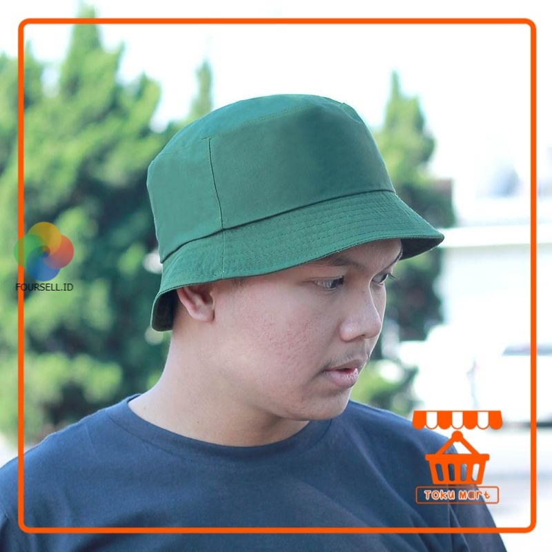 KuzaturaNC - Topi Bucket Hat Unisex Army Polos - Topi Korea Premium Topi Fashion Unisex Aksesoris Fa