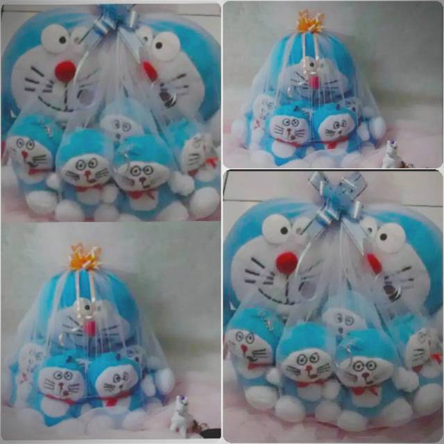 Boneka mini beranak doraemon