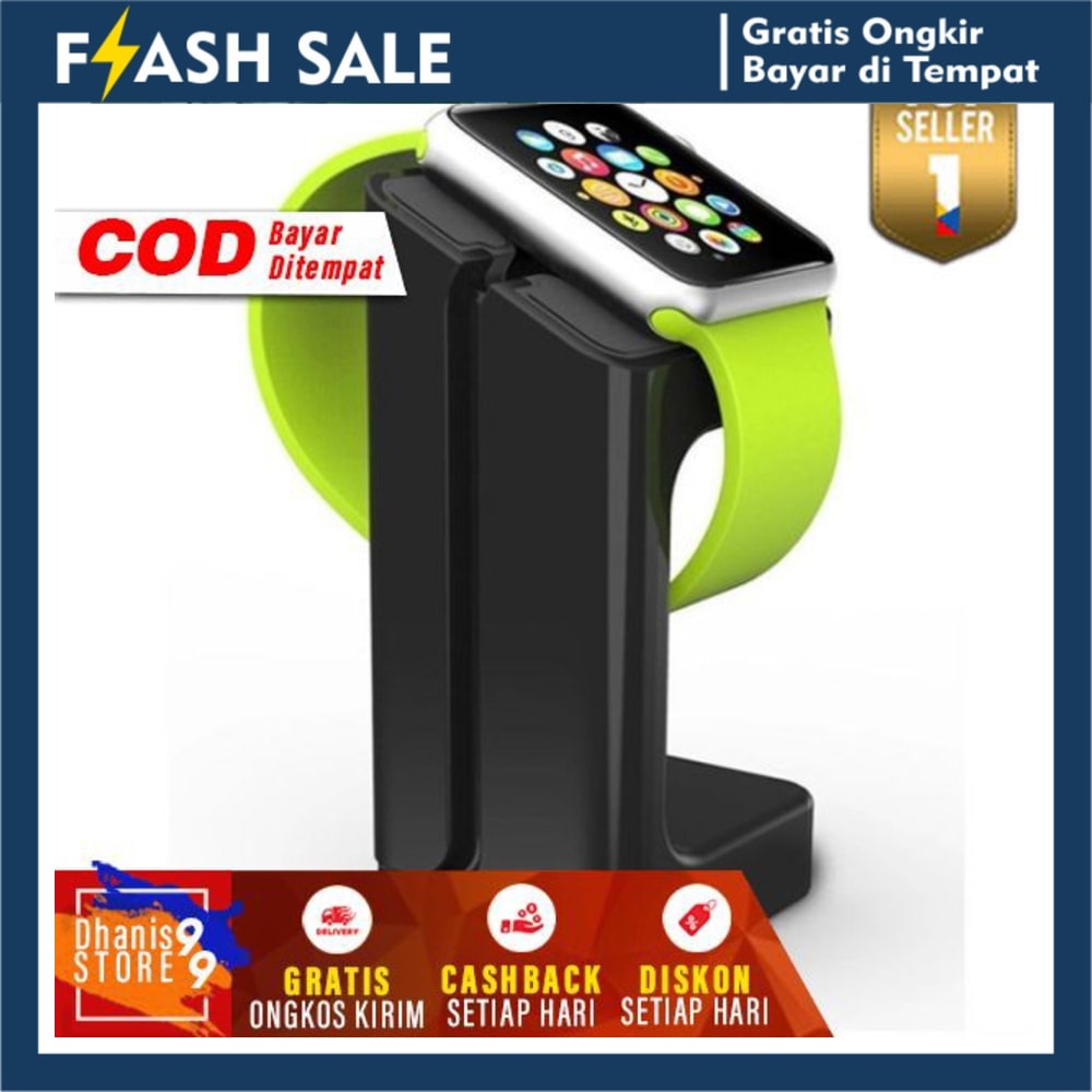 Stand Charging Dock Apple Watch Wireless Murah Stan Carger Jam Tangann Aple COD