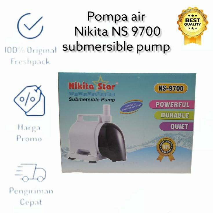 pompa Nikita Star NS 9700 NS9700 pompa celup kolam ikan hidroponik