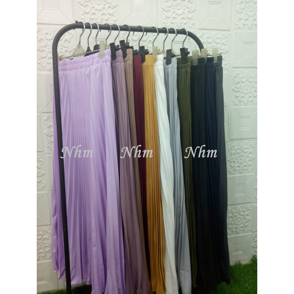 Rok Plisket Premium banyak warna