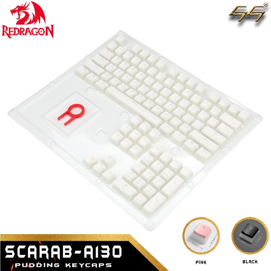 PBT Pudding Keycaps for Mechanical Keyboard Redragon SCARAB A130 Keycaps Pudding PBT