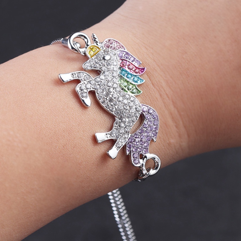 Fancyqube Gelang Wanita Desain Unicorn Gaya Elegan Untuk Musim Panas