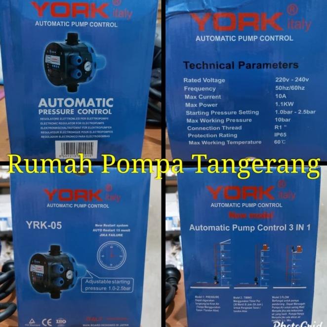 Automatic Pressure Control Otomatis Pompa Air Merk York Italy 05