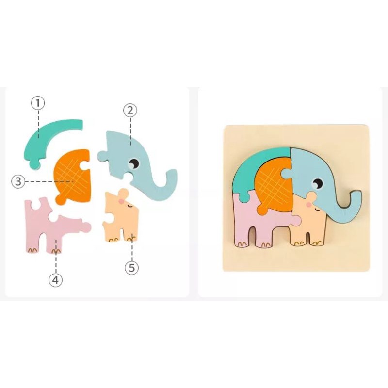 Puzzle Kayu Timbul Mainan Edukasi Anak Puzzle Kayu Edukasi Anak Murah