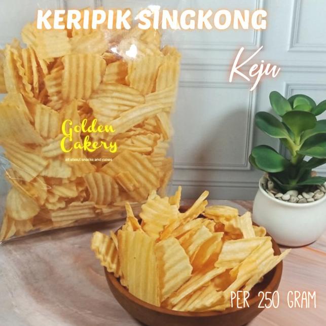 

➴ SINGKONG BAKAR VARIAN BALADO DAN KEJU ISI BERSIH 250GR - BALADO ➭