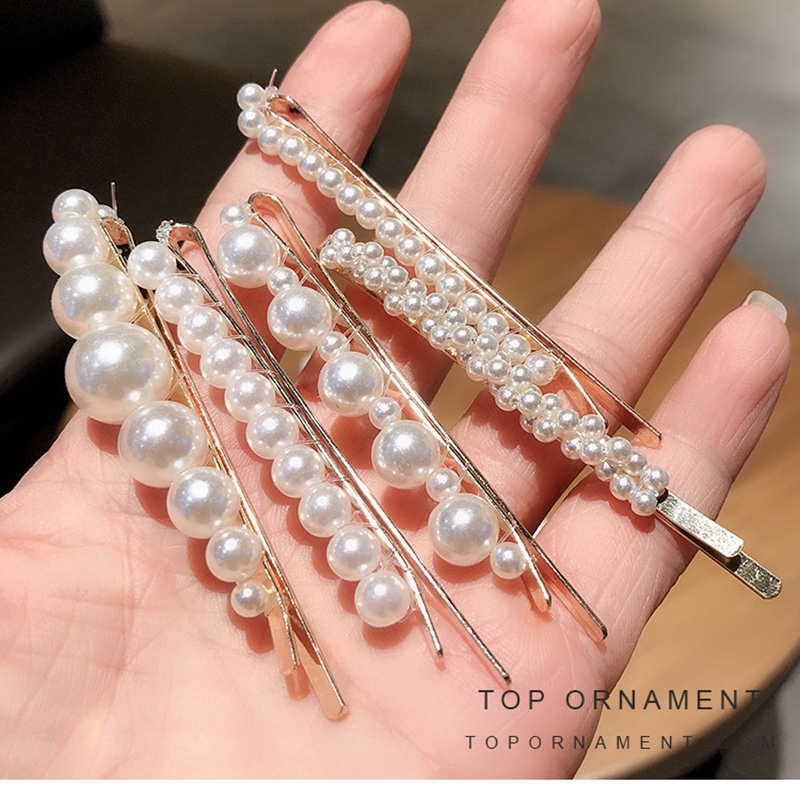 5 Pcs/lot Besar Kecil Manik-Manik Mutiara Imitasi Rambut Klip Jepit Rambut Untuk Wanita Gadis Fashion Aksesoris Rambut Permen Perhiasan