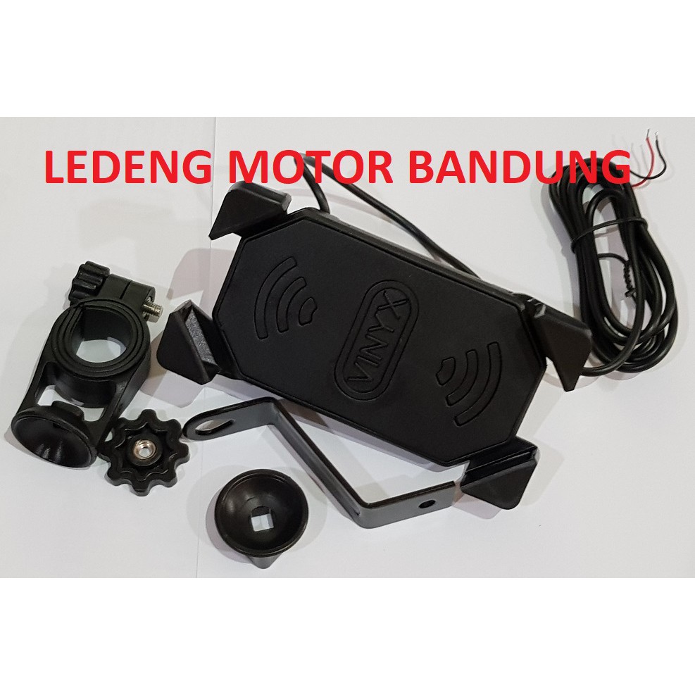 Holder HP Octopus 2in1 Chager USB 2a Stang Spion Motor Universal Bebek Matic Sport