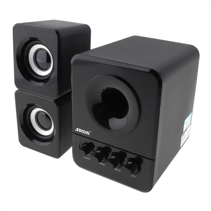 Speaker Stereo 2.1 with Subwoofer &amp; USB Power D-201