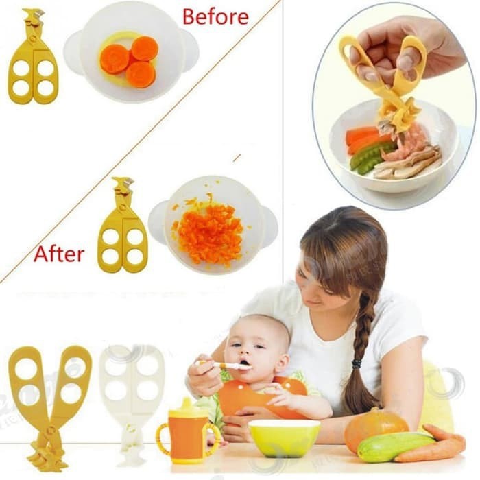 Gunting Penghancur Penghalus Makanan Bayi / Baby Food Cutter