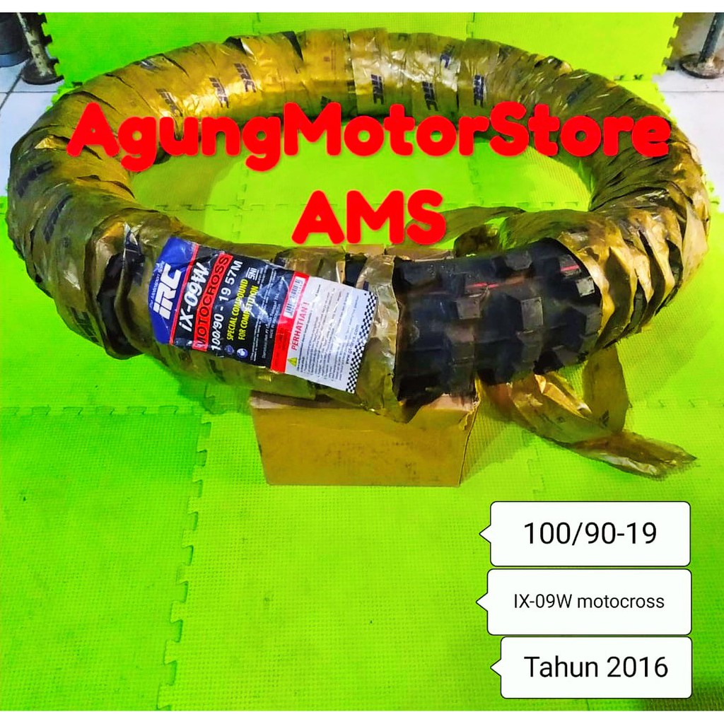 BAN LUAR IRC IX-09W MOTOCROSS 100/90-19 Tahun 2016