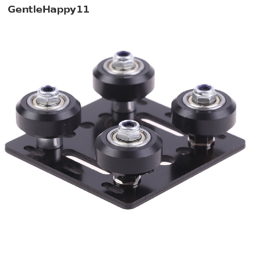 Gentlehappy 3D Printer V gantry plat set slide plate pulley Untuk Roda V-slot 2020/2040