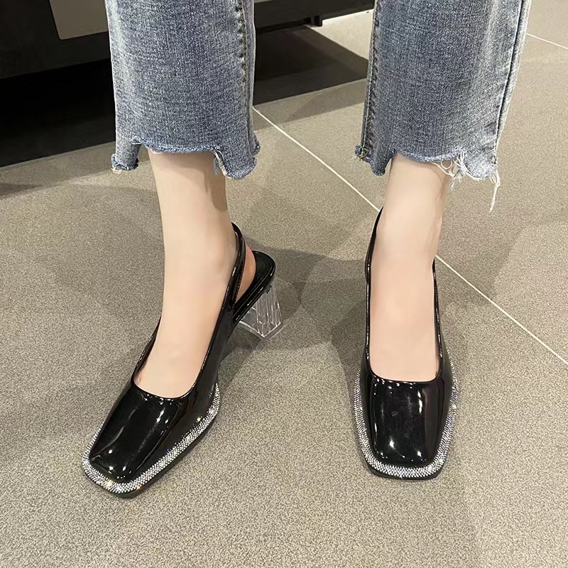 [LC] 1484 Sepatu Wanita Heels Hak 816 Blink SEKELILING ELEGAN CANTIK Pesta Kerja Santai Platform Keren Trend Casual Kualitas Impor