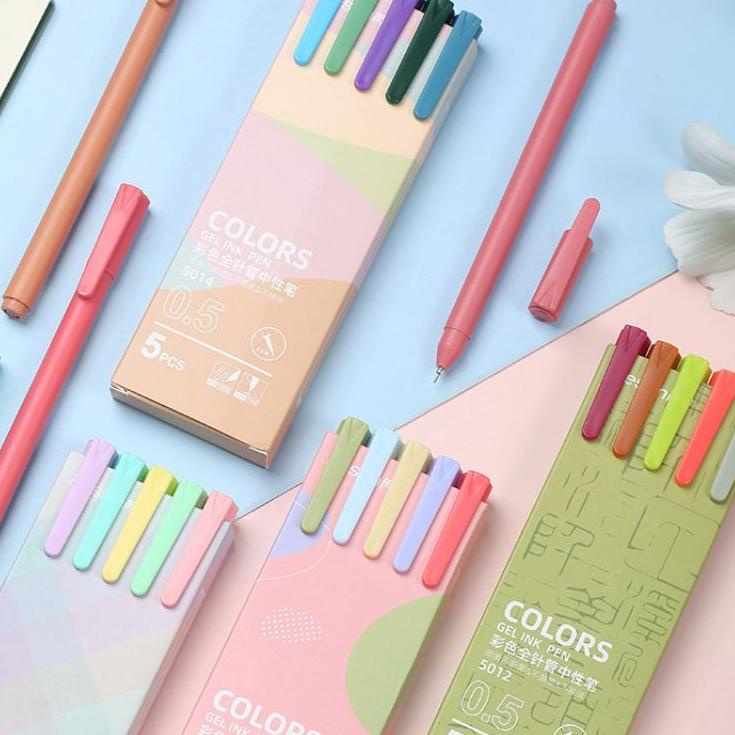 

Terbaru.. COLORFUL TUBE NEEDLE POINT GEL INK PEN SET 5PC