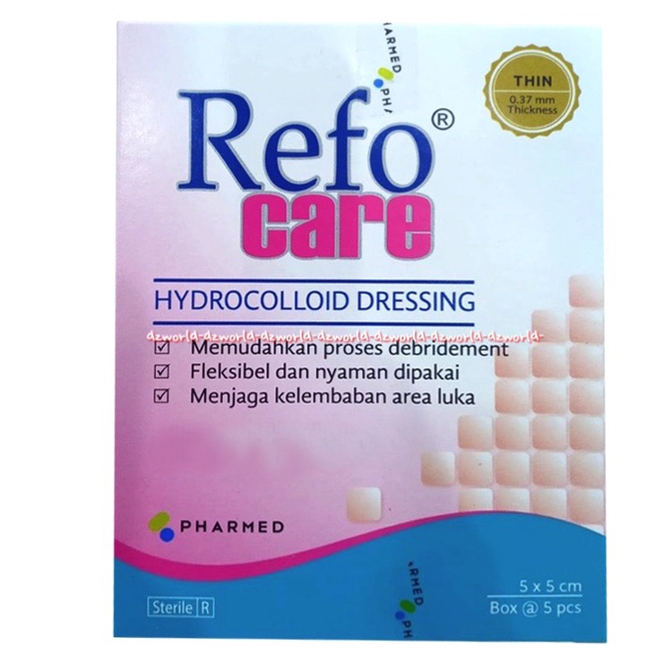 Refo Care Hydrocolloid Dressing 5pcs Perban Untuk Menyembuhkan Luka Koloid Revo refocare